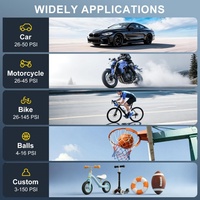 Compresseur d'air portable pour pneus de voiture électrique, pompe à gonflage de pneus avec certifications CE, FCC, ROHS pour véhicules