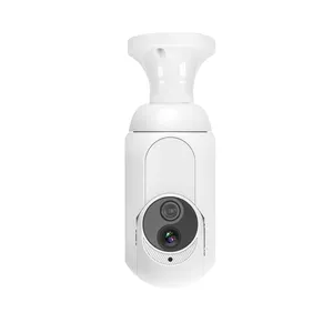 Depolama K8 Tuya ampul olabilir gözetim kamera ev güvenlik 360 derece panoramik gece görüş tam renkli Wifi kamera