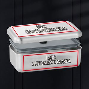 Trending Metal Lunch Box for Adults Stainless Steel Lunchbox Stainless Steel Two Layer Bento Box SS304 Lunch Box Bento - Product Image 5