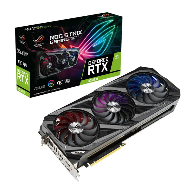 ROG-STRIX-RTX3070TI-O8G-GAMING Graphics Card STRIX RTX 3070 Ti O8G Video for Gaming in Stock ROG-STRIX-RTX3070TI-O8G-GAMING
