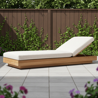 Chaise longue de jardin MAYA moderne pour hôtel, réglable et inclinable, pour patio extérieur, structure modulaire, siège individuel, robuste