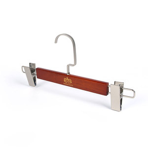 Inspring thanh lịch sang trọng gỗ tùy chỉnh mang nhãn hiệu quần áo bằng gỗ móc treo - Product Image 4