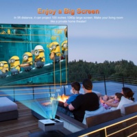 Proyector A-mazon Hot 4K con Sistema Android 11, 2+16G, WiFi 6, BT, 400 ANSI, Resolución Nativa 1080P, para Cine en Casa, Exteriores, Teléfono, Laptop