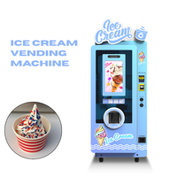 Mesin Penjual Es Krim Soft Serve Sistem Telemetri, Manajemen Penjualan Jarak Jauh, Pengoperasian Mudah untuk Tempat Wisata Luar Ruangan