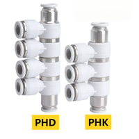 Joint pneumatique personnalisé série PHK, joint pneumatique à cinq voies, joint réducteur universel