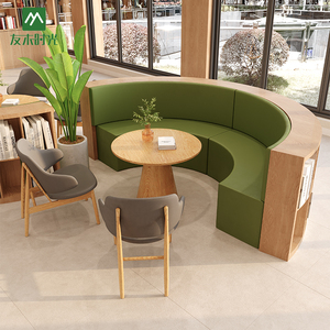 Solid Wood Commercial Library Tables Chairs