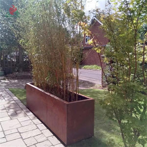Planteur en acier <span class=keywords><strong>corten</strong></span> pour plantes, plateau de pot - Product Image 2