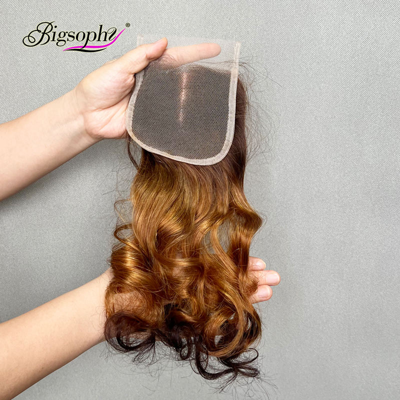 3 tone color 4x4 lace closure