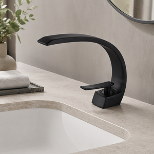 Grifo de <span class=keywords><strong>Cocina</strong></span> Moderno de Cerámica con Válvula de Acero Inoxidable, Monomando, Monotroca, de Sobremesa, Flexible, para Agua Fría y Caliente, Acabado Cepillado, 5 Años de Garantía - Product Image 1