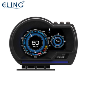 ELING araba HUD OBD2 + GPS modu kafa Up ekran kilometre <span class=keywords><strong>9</strong></span> arayüzü dijital ölçer ölçer - Product Image 3
