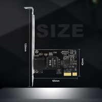 Carte contrôleur réseau Bajeal 8 broches PCI-E Express 2,5 Gbit/s RJ45 Adaptateur LAN Noir Stock Usagé PC de Bureau Windows/Linux 12 Mois