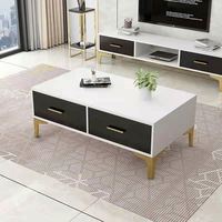 Meuble TV et table d'appoint combinés pour l'Europe du Nord, style moderne et compact