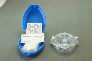 Medresq First Aid First CE ISO Responders Porte-clés Masques de RCR Barrières de RCR Masque de RCR rouge Étui de transport en plastique - Product Image 5