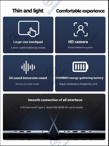 15.6英寸英特尔酷睿I7第11代新款商用笔记本电脑8GB内存1TB固态硬盘定制DDR4英语商用笔记本电脑 - Product Image 6