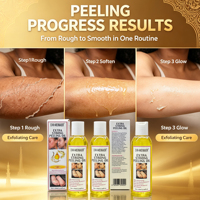 Huile Exfoliante Super Puissante Peau Jaune Marque Propre Éclaircit la Peau Élimine les Taches des Jointures Illumine les Peaux Ternes Fleur d'Oranger Jasmin