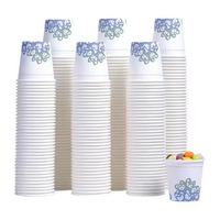Gobelets en papier jetables imperméables à paroi simple, isolés, imprimés sur mesure pour boissons chaudes (café, thé) - Vente en gros