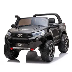 Lisanslı Toyota Hilux 2019 deri koltuk elektrikli çocuk arabaları çocuklar için binilen oyuncaklar