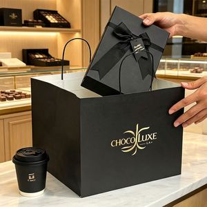 Custom Eco-Friendly Food Grade Recyclable Kraft Paper <b>Bags</b> Logo for Bread <b>Cookies</b> Cakes Chocolate Packaging Cafe Bakery Shops - Product Image 5