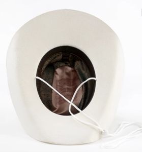 A111403 Sombrero de Vaquero Estilo Occidental, Nuevo Diseño en Oferta, 100% Fieltro de Lana, Ala Ancha Rígida, Ajustable, Unisex, para Fiestas - Product Image 6