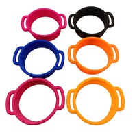 Bande de bouteille d'eau en silicone extensible chaîne de vin porte-bouteille couvercle de tasse en silicone poignée de sangle de manchon de tasse en silicone pour l'extérieur
