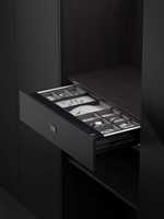 Coffre-fort compact Sanfutou en bambou à combinaison 170 chiffres, style tiroir, pour montage sur armoire, antivol, avec empreinte digitale, dissimulé