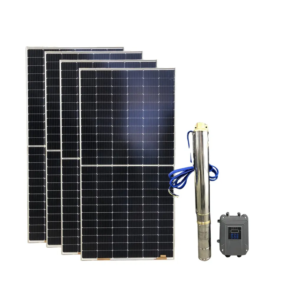 مضخة غاطسة تعمل بالطاقة الشمسية عالية الضغط من sunالمستقبل بسعر الجملة ، نظام مضخة مياه للزراعة