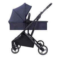 Ensemble de poussette inversée et siège auto pour enfant, sacoche portable à pliage rapide, nouvelle collection