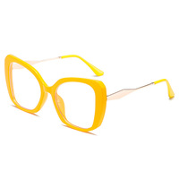Gafas Ópticas de Diseño Ojo de Gato para PC, Certificadas con el Estándar Global de Reciclaje, Ideales para Reuniones de Negocios Formales y Presentaciones a Clientes