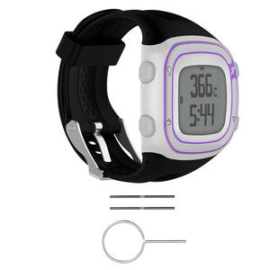 Correa de reloj de silicona para <span class=keywords><strong>Garmin</strong></span> Forerunner <span class=keywords><strong>10</strong></span> 15 <span class=keywords><strong>GPS</strong></span> reloj deportivo para correr pequeño grande para mujeres y hombres bandas de repuesto con herramientas - Product Image 4