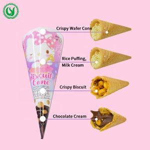 ไอศกรีมโคนแบบพิมพ์ลายการ์ตูนคิตตี้,ขนมสำหรับเด็กน้ำนมปรับแต่งบรรจุภัณฑ์สำหรับแมวบิสกิต Meriendas ช็อคโกแลต - Product Image 6