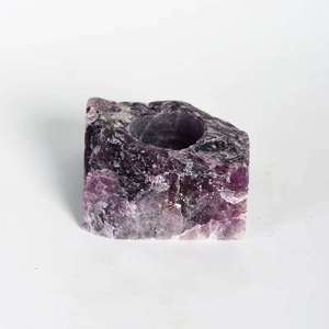 Portacandele fai da te in pietra grezza naturale portacandele in cristallo grezzo curativo di quarzo - Product Image 4