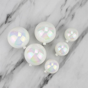 Reflective Colorful Round Wishing Ball Plastic Birthday Party Decoration Ornament Modern Style Dessert Table Cake Decor - Product Image 1