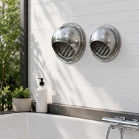 Grille d'aération murale moderne en acier inoxydable, hotte d'extraction, installation sans outil, écran anti-insectes étanche à la pluie, pour salle de bain, cuisine, sèche-linge