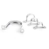 Pince de selle de tuyau à double trou en forme de U 3/4 "20mm pince de sangle de type U en fer zingué