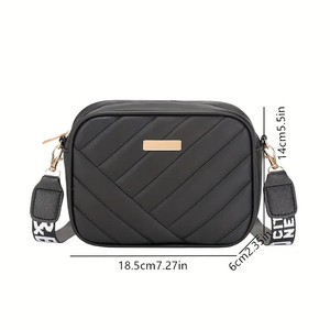 Fashion Ladies Cross-Body <b>Shoulder</b> Camera Bag Women's New Storage Phone Bag Single <b>Strap</b> Zipper Closure PU Messenger Bags - Product Image 5