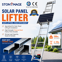 Nouvel état en acier électrique panneau solaire échelle ascenseur palan ascenseur verre photovoltaïque ascenseur câble métallique élingue usage domestique vente au détail