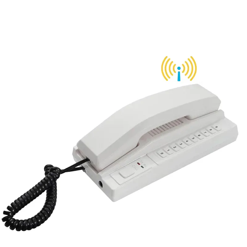 433MHz Long Range Wireless Audio Intercom Phone System Telephone With Screen For Warehouse Office Home