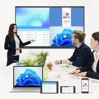 Интерактивная доска 4K Smart с сенсорным экраном для совещаний и обучения, плоский дисплей для бизнеса и образования