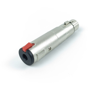 <b>Dmx</b> Connector 3 Pin Female To 6.35mm Female Adapter Metal Stage <b>Lighting</b> Equipment - Product Image 4