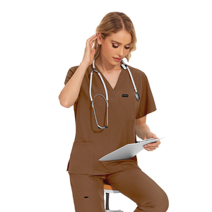 Uniformes Clínicos para Enfermeras, Conjuntos de Uniformes Médicos, Conjunto de Pantalones Deportivos Antibacterianos para Mujeres Cuidadoras, Uso Diario Médico - Product Image 3