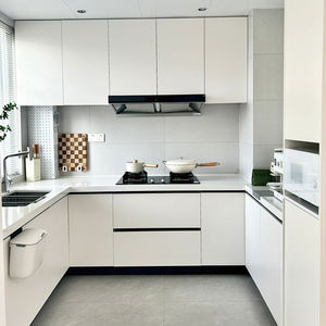 OEM модульный полный комплект кухонный шкаф для хранения деревянная стена кухонный шкаф мебель с островом - Product Image 6