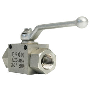 Vanne à bille à filetage interne en acier au carbone haute pression YJZQ KHB avec trou de montage hydraulique Vanne à bille hydraulique - Product Image 1