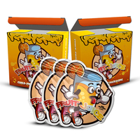 Sacs en Mylar découpés sur mesure avec fermeture éclair, anti-odeur, pour emballage alimentaire (nourriture pour animaux, bonbons, gelées), impression offset avec logo personnalisé