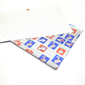 Logo In Ấn Nhôm Foil Ép Giấy Tổ Ong Cách Điện Bọc Cho Burger <span class=keywords><strong>Sandwich</strong></span> Giấy Gói - Product Image 4