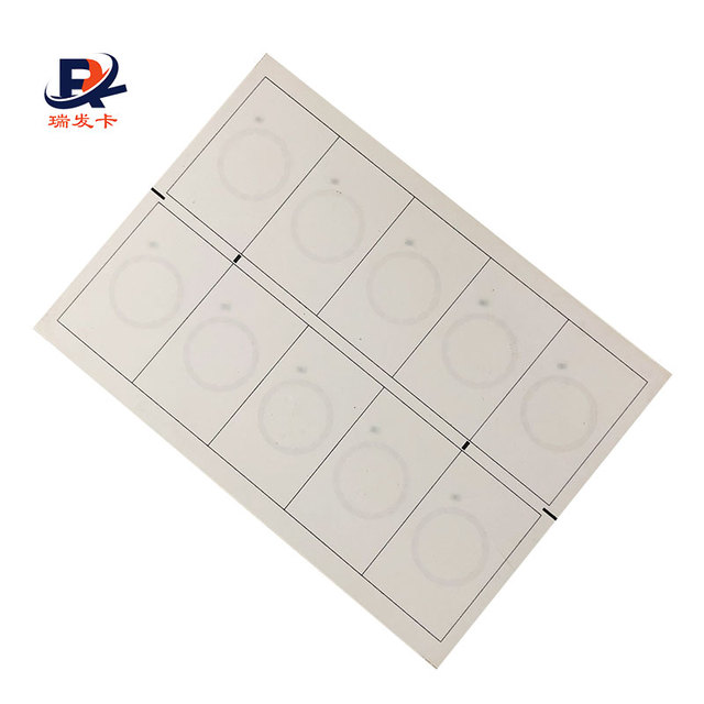 Pvc Rfid Card Inlay White Inlay Sheet With LF Chip