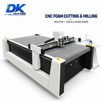 Machine de découpe de mousse PE, EPE, XPE, XLPE, EVA pour inserts d'emballage de protection, fraisage de poches et découpe de profils de contour nette