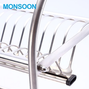 Escurridor de Platos Moderno de Acero Inoxidable de Alta Calidad MONSOON, Tipo Gancho para Colgar, en Oferta, 2 Niveles, Soporte para Secar Tazas - Product Image 4