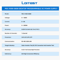 Alimentation de laboratoire programmable et réglable pour test de bureau, 0-1000V 0-8A, haute tension AC-DC, avec protections OVP, OCP, OPP
