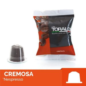 Set di 100 Capsule Toraldo CREMOSA Compatibili con Nespresso, Monouso in Alluminio, Metallo, Plastica, Ceramica 0.13/Capsule - Product Image 1