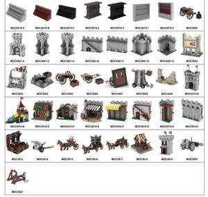 MOC5000 Accessori per Fortezza Medievale, Carro con Cannone, Catapulta, Serie Guerre Fai-da-Te, Blocchi da Costruzione per Bambini - Product Image 6